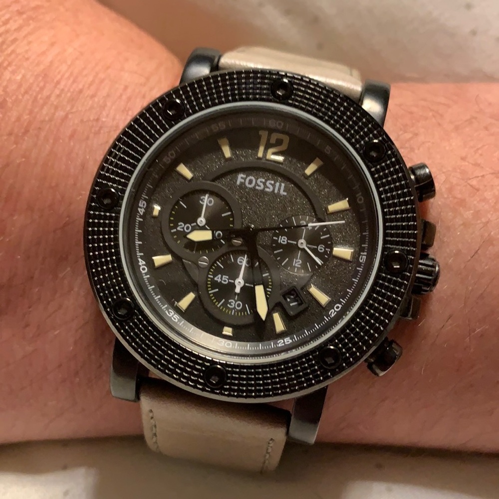 Men’s chronograph Fossil watch